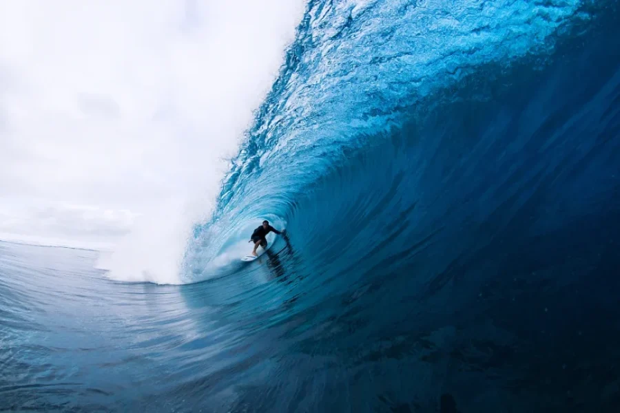 Surfing in Fiji
